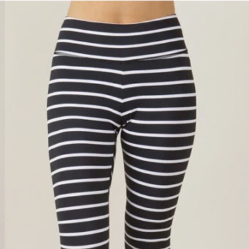 Kira Grace Striped Compression Leggings Size XS